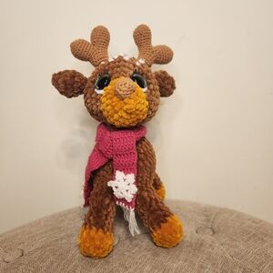 Handcrafted Reindeer Plush Toy